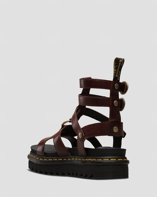 Dr Martens Dámské Sandály Adaira Temperley Hnědé, CZ-035176